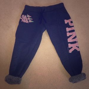 Pink Capri sweat pants